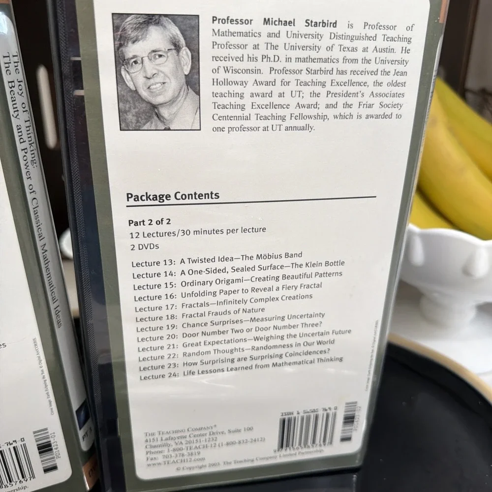The Joy of Mathematics - The Teaching Company - Benjamin - 24 Lectures on DVD